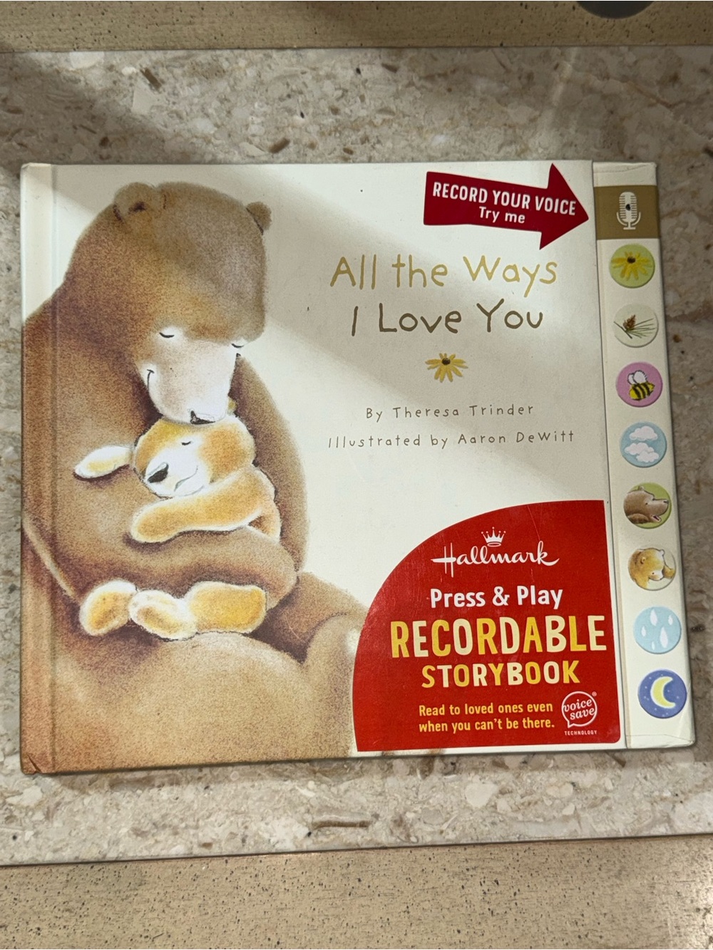 Hallmark Press & Play Recordable Storybook All the Ways I Love You Bears